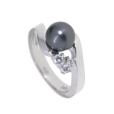 Кольцо, серебро 925, жемчуг синт,циркон 006 02 21spk-00318 2010 г инфо 10531r.